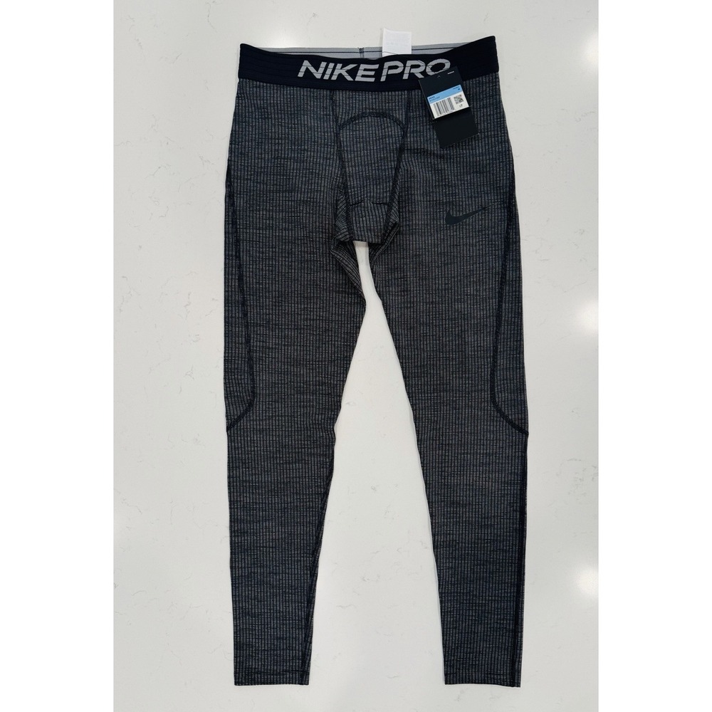 NWT's Nike Pro Dri-FIT Men's Training Tights Leggings Gray/Black BV5653-010 Sz M